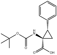 (1R,2S)-1-((tert-butoxycarbonyl)amino)-2-phenylcyclopropane-1-carboxylicacid