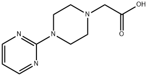 2-[4-(2-嘧啶基)-1-哌嗪基]乙酸 结构式