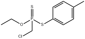 (Chloromethyl)phosphonodithioic acid O-ethyl S-(p-tolyl) ester 结构式