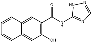 3-hydroxy-N-(2H-1,2,4-triazol-3-yl)naphthalene-2-carboxamide 结构式