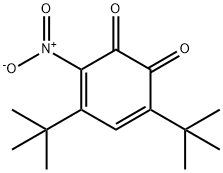 4,6-Di-tert-butyl-3-nitro-1,2-benzoquinone 结构式