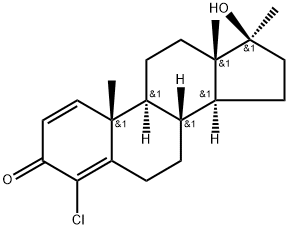 4-氯去氢甲基睾酮 结构式