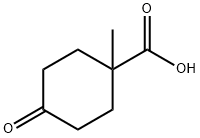 1-甲基-4-氧代环己烷羧酸 结构式