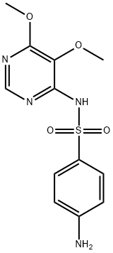周效磺胺 结构式