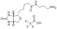 N-(+)-BIOTINYL-3-AMINOPROPYLAMMONIUM TRI 结构式