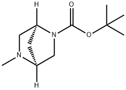 (1S,4S)-5-甲基-2,5-二氮杂双环[2.2.1]庚烷-2-羧酸叔丁酯 结构式