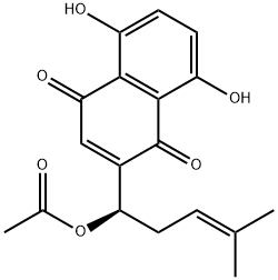乙酰紫草素 结构式