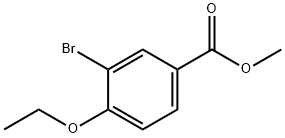 3-溴-4-乙氧基苯甲酸甲酯 结构式