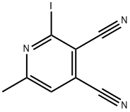 3,4-Pyridinedicarbonitrile,  2-iodo-6-methyl- 结构式