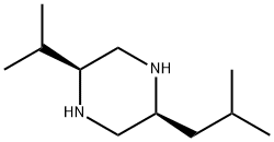 Piperazine, 2-(1-methylethyl)-5-(2-methylpropyl)-, (2S,5S)- (9CI) 结构式