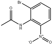 N-(2-溴-6-硝基-苯基)-乙酰胺 结构式