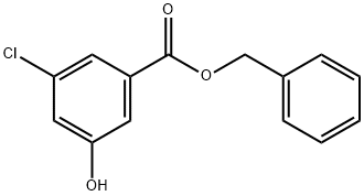 3-氯-5-羟基苯甲酸苄酯 结构式