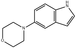 4-(5-吲哚基)吗琳 结构式