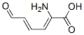 2-amino-6-oxo-hexa-2,4-dienoic acid 结构式