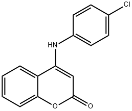 4-((4-氯苯基)氨基)-2H-色满-2-酮 结构式
