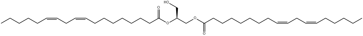 1,2-DILINOLEOYL-SN-GLYCEROL 结构式