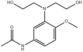 N-[3-[双(2-羟乙基)氨基]-4-甲氧基苯基]乙酰胺 结构式