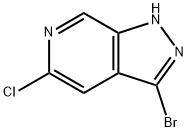 3-溴-5-氯-1H-吡唑并[3,4-C]吡啶 结构式