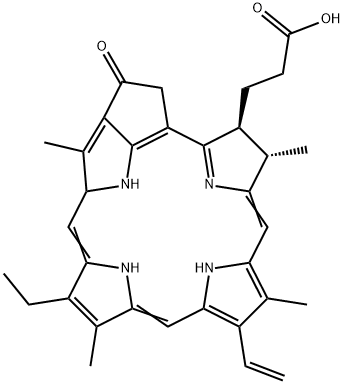 焦脱镁叶绿酸-ALPHA 结构式