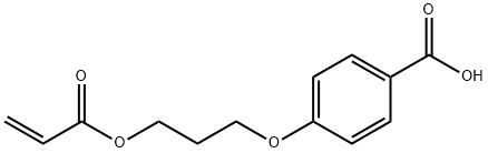 4-(3-(丙烯酰氧基)丙氧基)苯甲酸 结构式