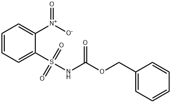 N-苄氧羰基-2-硝基苯磺酰胺 结构式