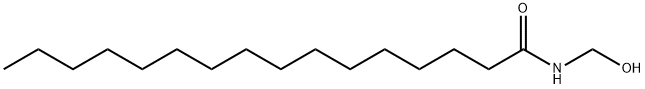 N-(hydroxymethyl)hexadecan-1-amide  结构式