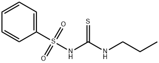 N-(Phenylsulfonyl)-N'-propylthiourea 结构式