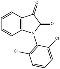 1-(2,6-二氯苯基)吲哚-2,3-二酮 结构式