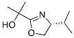 2-Oxazolemethanol,4,5-dihydro-alpha,alpha-dimethyl-4-(1-methylethyl)-,(4R)-(9CI) 结构式