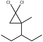 3-(2,2-Dichloro-1-methylcyclopropyl)pentane 结构式