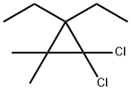 1,1-Dichloro-2,2-diethyl-3,3-dimethylcyclopropane 结构式