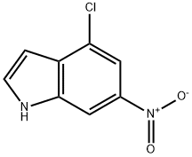 4-氯-6-硝基吲唑 结构式