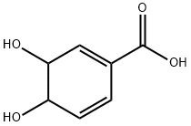 3,4-Dihydro-3,4-dihydroxybenzoic acid 结构式