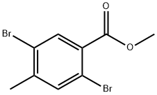 2,5-二溴-4-甲基苯甲酸甲酯 结构式