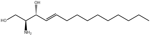 (2S,3R,E)-2-氨基-4-十四碳烯-1,3-二醇 结构式