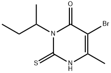 5-Bromo-3-sec-butyl-6-methyl-1,2-dihydro-2-thioxopyrimidin-4(3H)-one 结构式