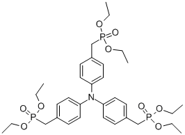 DIETHYL (4-{BIS-[4-(DIETHOXY-PHOSPHORYLMETHYL)-PHENYL]-AMINO}-BENZYL)-PHOSPHONATE 结构式