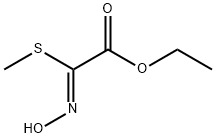 Acetic acid, (hydroxyimino)(methylthio)-, ethyl ester, (2Z)- (9CI) 结构式