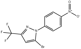 5-Bromo-1-(4-nitrophenyl)-3-(trifluoromethyl)-1h-pyrazole 结构式