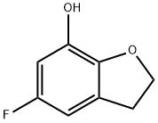 5-氟-2,3-二氢苯并呋喃-7-醇 结构式