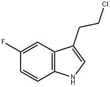 1H-INDOLE,3-(2-CHLOROETHYL)-5-FLUORO- 结构式