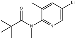 5-溴-3-甲基-2-(N,2,2,2-四甲基乙酰氨基)吡啶 结构式