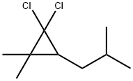 1,1-Dichloro-2,2-dimethyl-3-isobutylcyclopropane 结构式