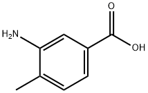 3-氨基-4-甲基苯甲酸 结构式