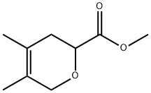 4,5-Dimethyl-3,6-dihydro-2H-pyran-2-carboxylic acid methyl ester 结构式