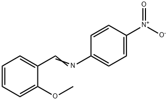 N-(o-Methoxybenzylidene)-p-nitroaniline 结构式