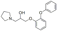 1-(o-Phenoxyphenoxy)-3-(1-pyrrolidinyl)-2-propanol 结构式