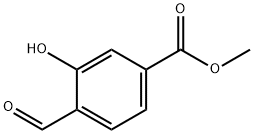 4-甲酰基-3-羟基苯甲酸甲酯 结构式