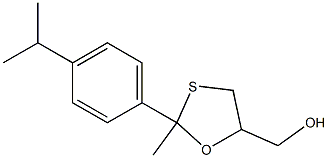 2-(4-Cumenyl)-2-methyl-1,3-oxathiolane-5-methanol 结构式