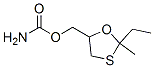 2-Ethyl-2-methyl-1,3-oxathiolane-5-methanol carbamate 结构式